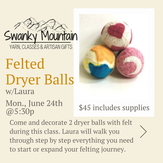 Decorative Felted Dryer Balls