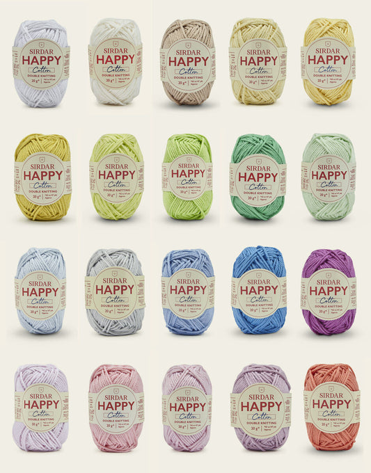 Happy Cotton - 1 (random colored) 20g mini ball